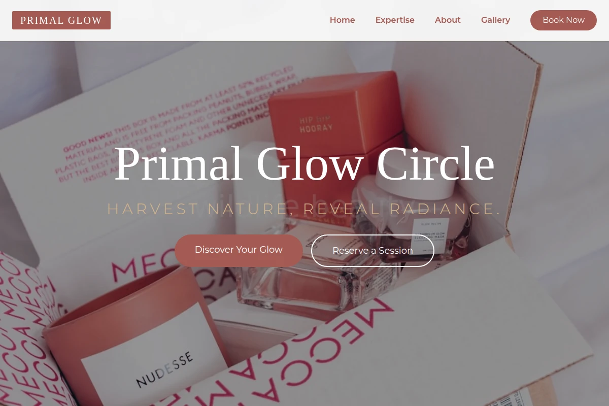 Premium Cosmetics Website Design